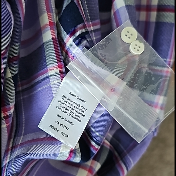 Talbots Checkered Button-down Longsleeves Shirt - Picture 11 of 11